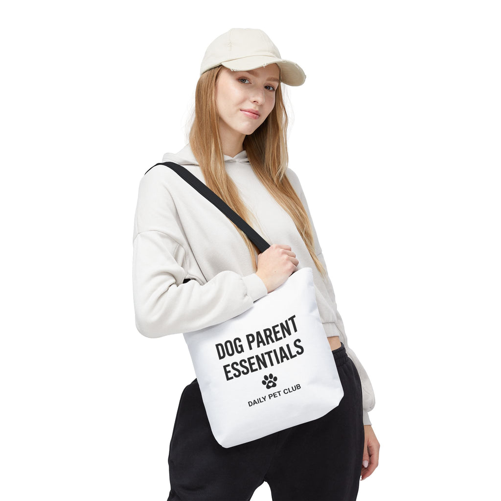 Dog Parent Essentials Tote Bag — Daily Pet Club Paw Print Reusable Shopper
