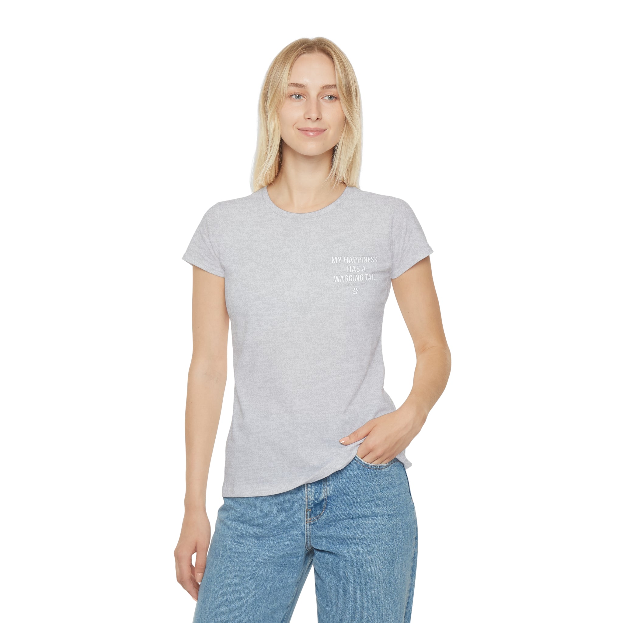 Women's Paw Print Iconic T-Shirt — Cute Minimal Pet Lover Tee