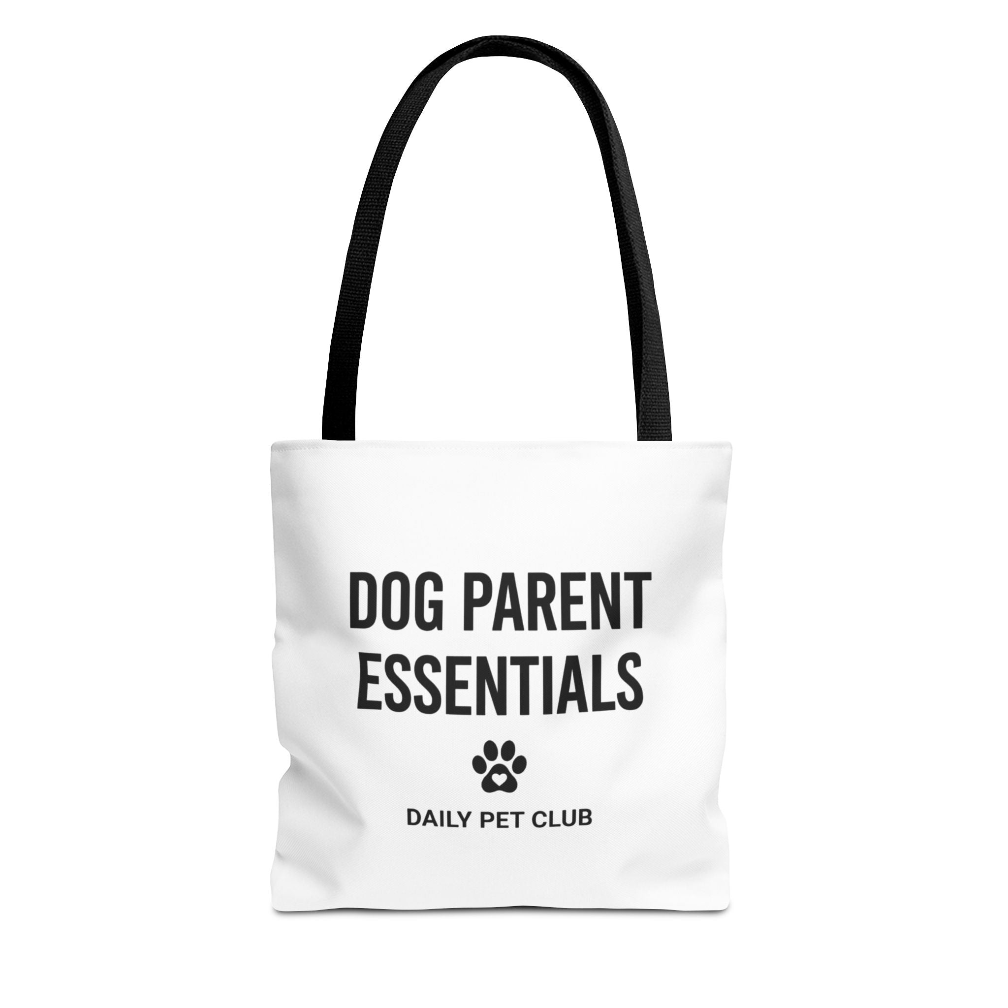 Dog Parent Essentials Tote Bag — Daily Pet Club Paw Print Reusable Shopper