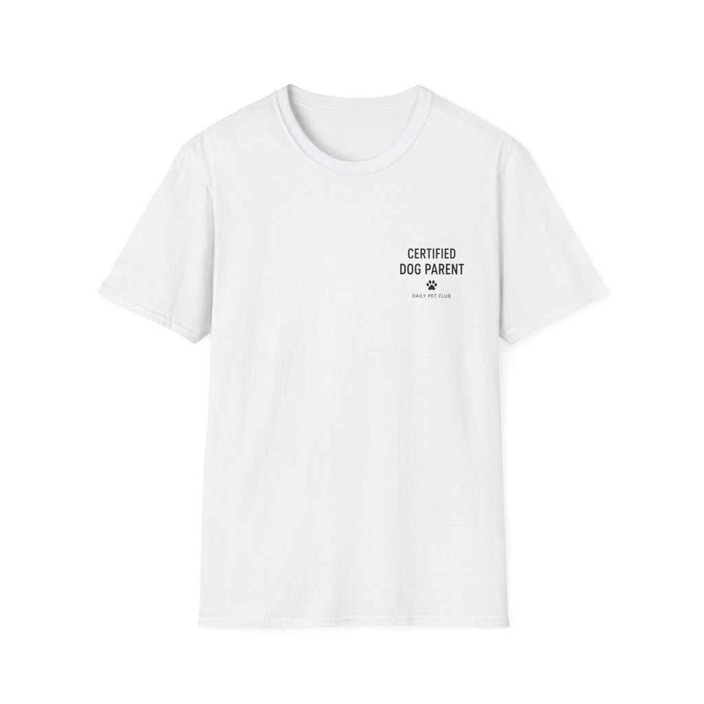 T-Shirt — "Certified Dog Parent" Minimalist Dog Lover Tee