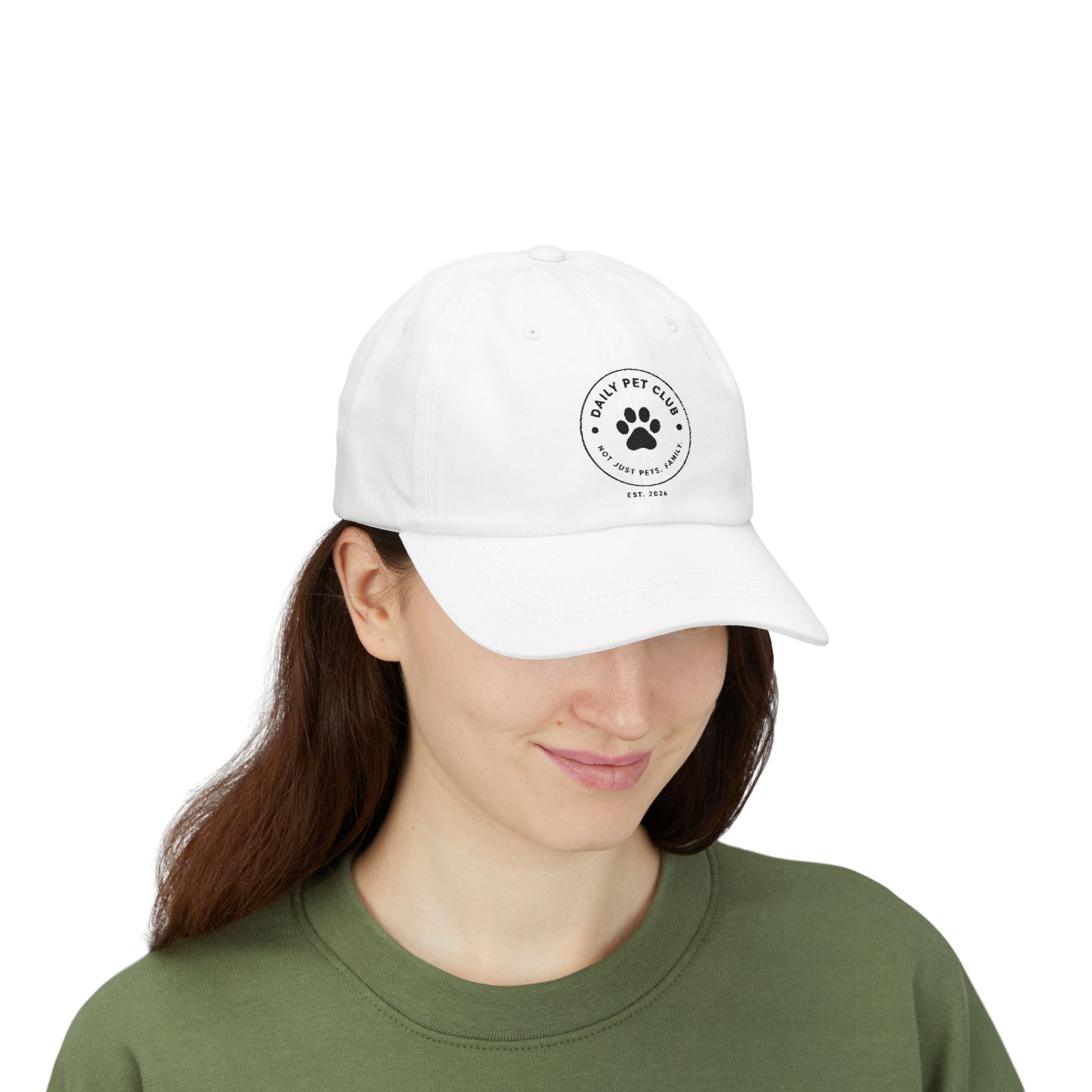 Dad Cap - "Daily Pet Club" Paw Logo Baseball Hat