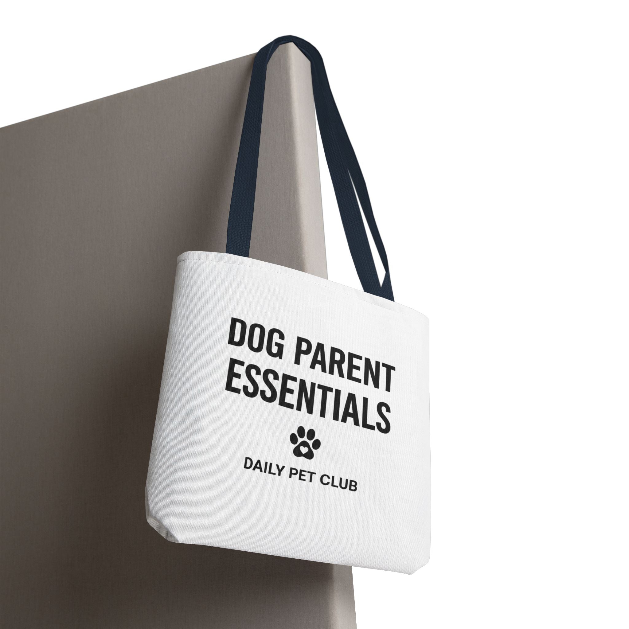 Dog Parent Essentials Tote Bag — Daily Pet Club Paw Print Reusable Shopper