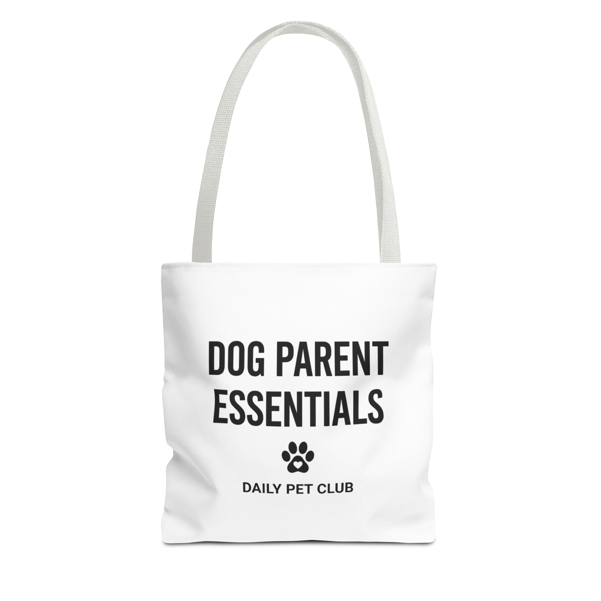 Dog Parent Essentials Tote Bag — Daily Pet Club Paw Print Reusable Shopper