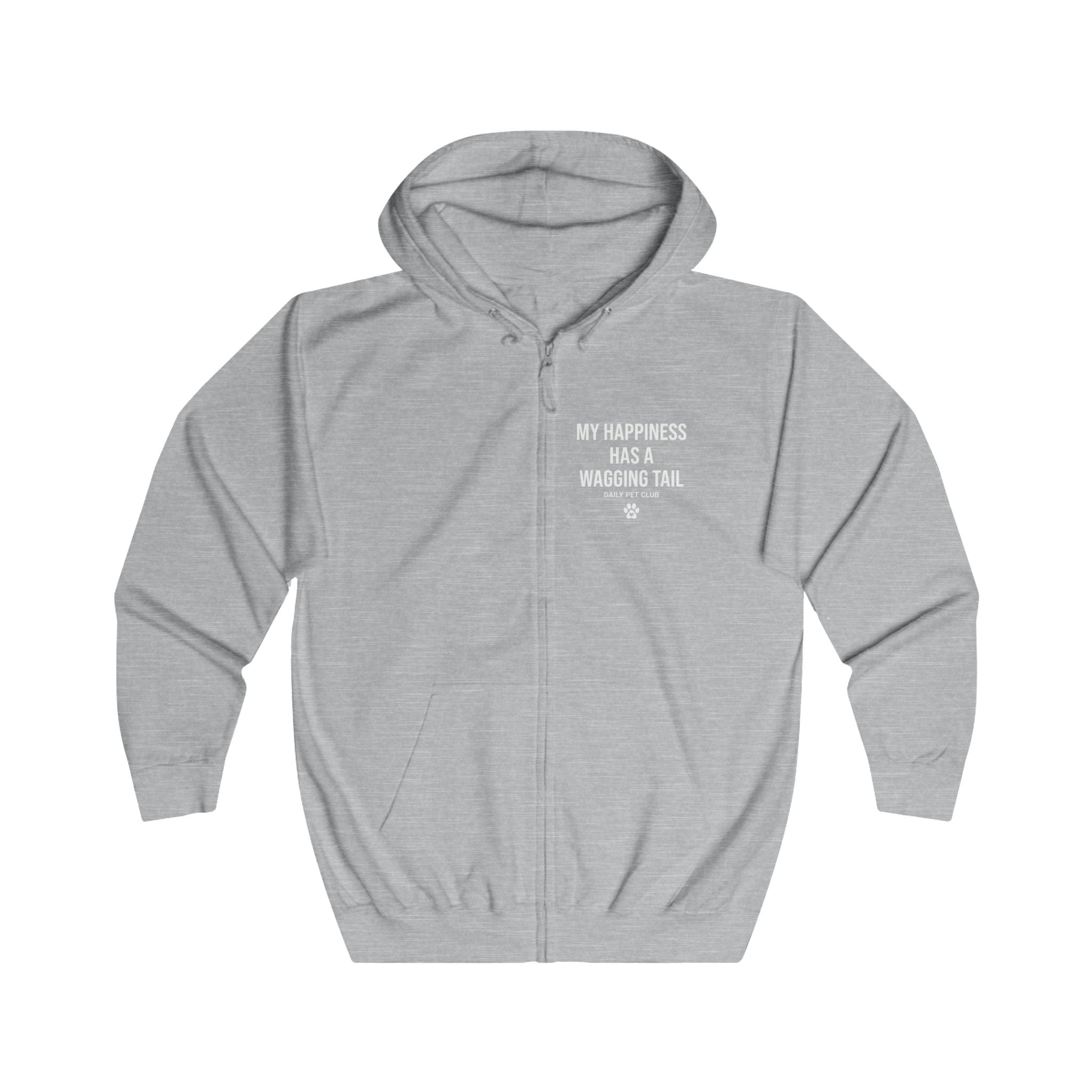 Dog Mom Yellow Zip Hoodie — "Be Anything" Paw Print Full-Zip