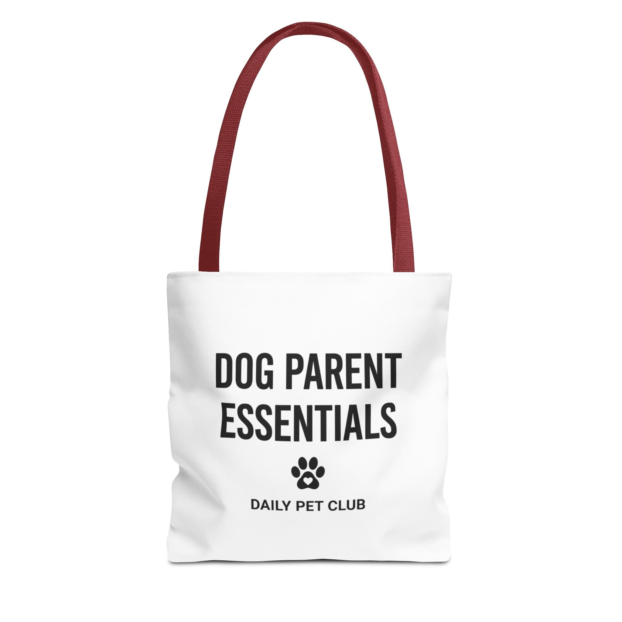 Dog Parent Essentials Tote Bag — Daily Pet Club Paw Print Reusable Shopper