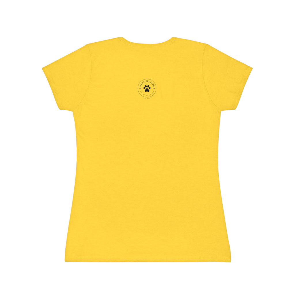 Dog Lover Women's T‑Shirt — "My Happiness Has A Wagging Tail" Pocket Tee
