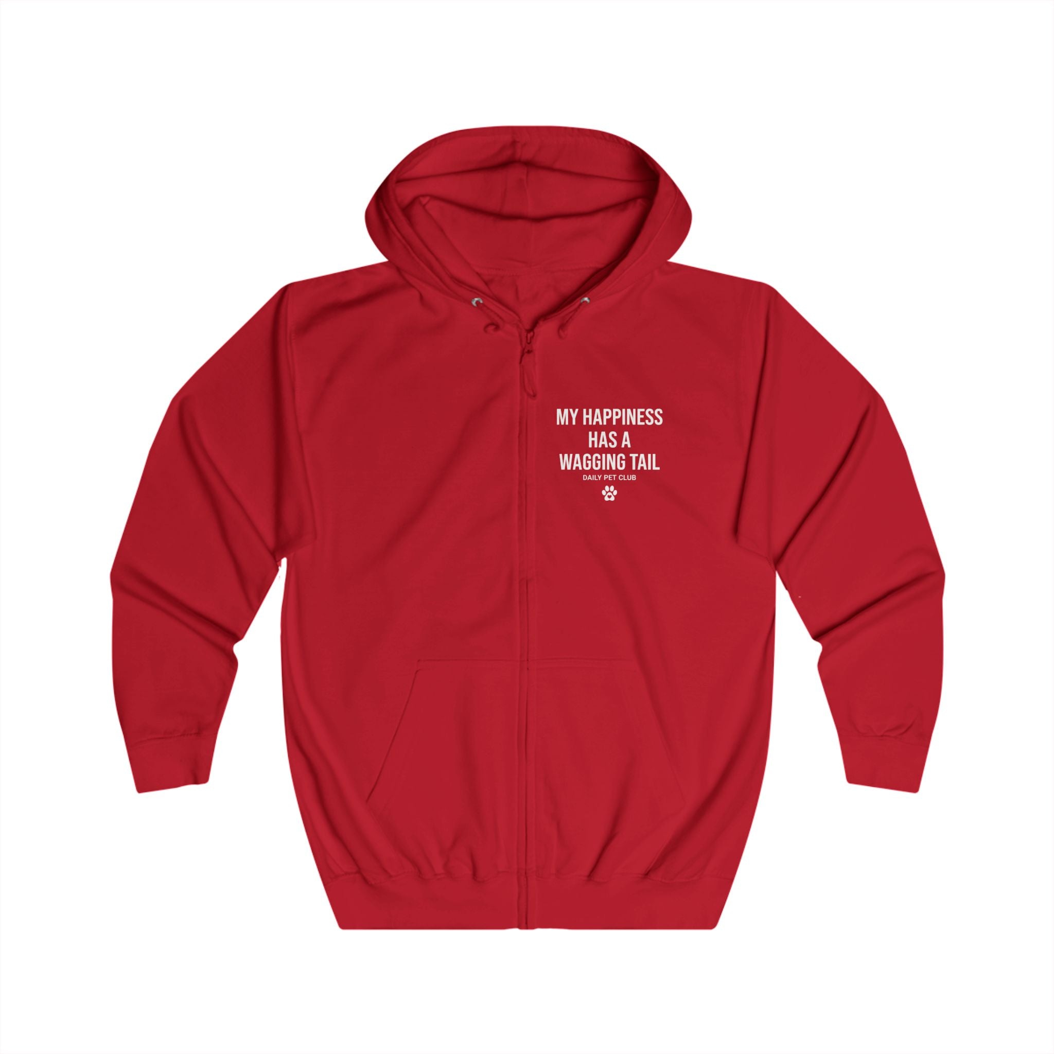 Dog Mom Yellow Zip Hoodie — "Be Anything" Paw Print Full-Zip