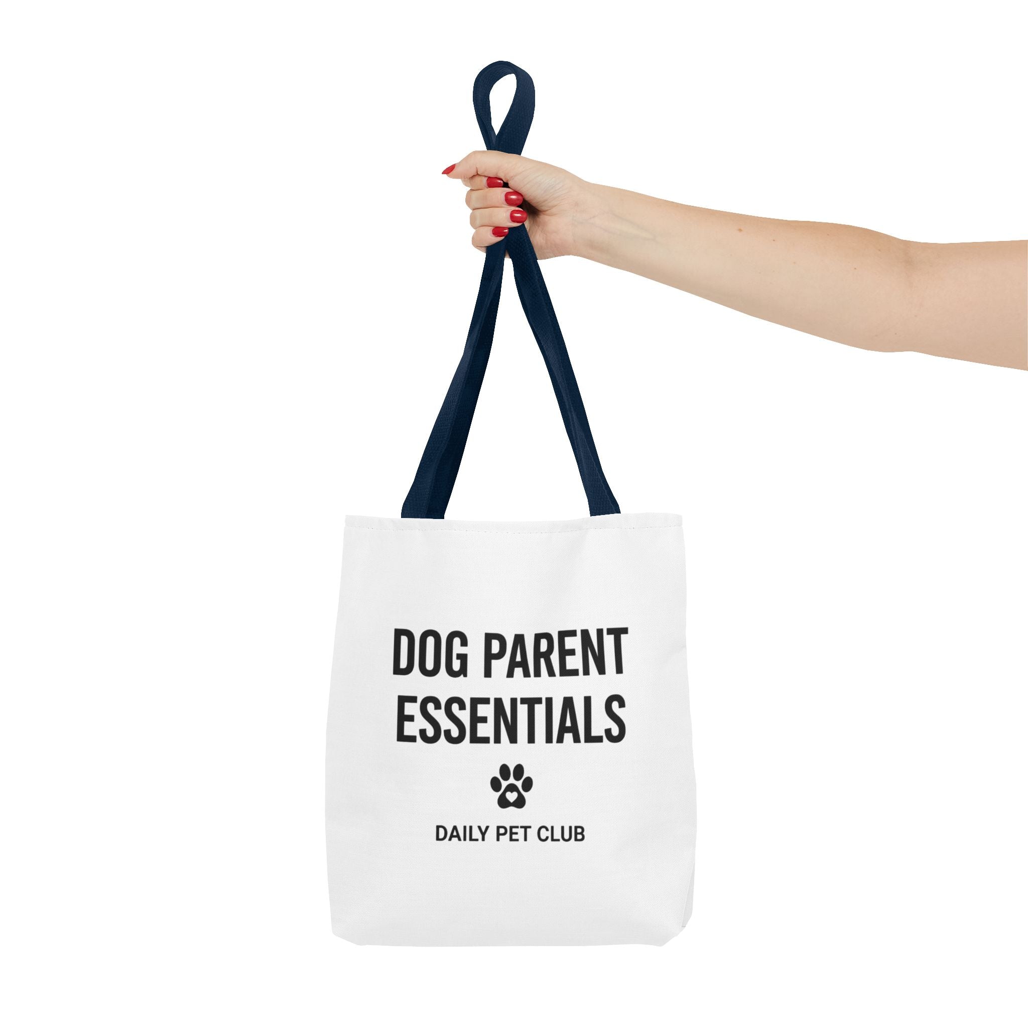 Dog Parent Essentials Tote Bag — Daily Pet Club Paw Print Reusable Shopper