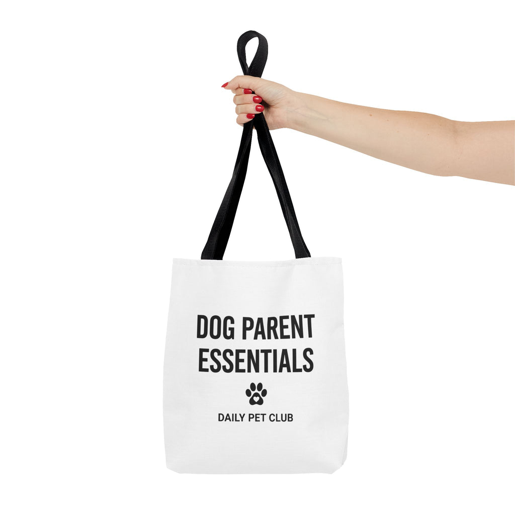 Dog Parent Essentials Tote Bag — Daily Pet Club Paw Print Reusable Shopper