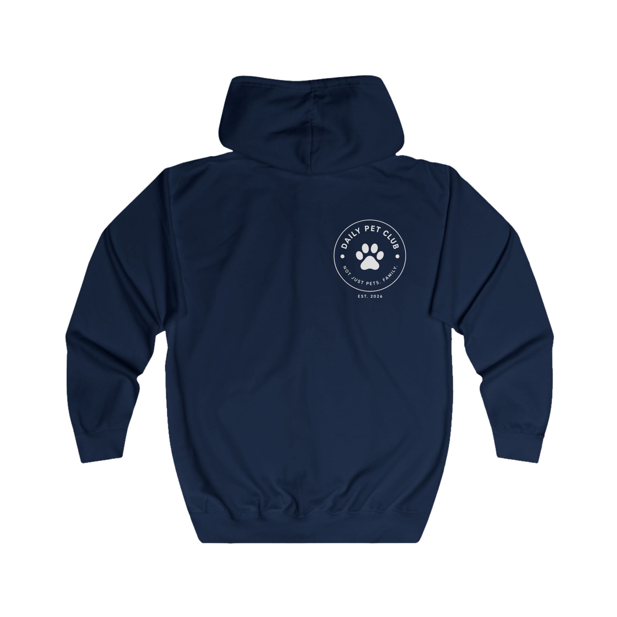Dog Mom Yellow Zip Hoodie — "Be Anything" Paw Print Full-Zip