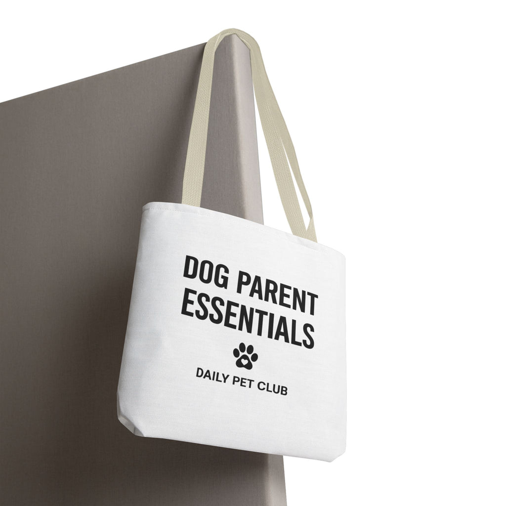 Dog Parent Essentials Tote Bag — Daily Pet Club Paw Print Reusable Shopper