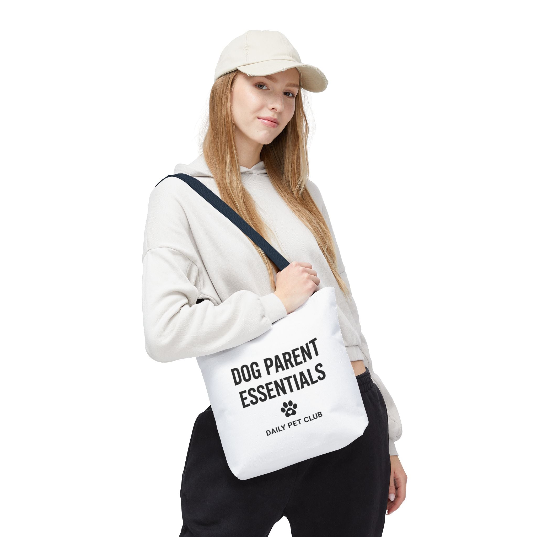 Dog Parent Essentials Tote Bag — Daily Pet Club Paw Print Reusable Shopper