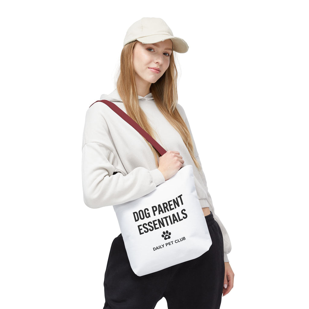 Dog Parent Essentials Tote Bag — Daily Pet Club Paw Print Reusable Shopper
