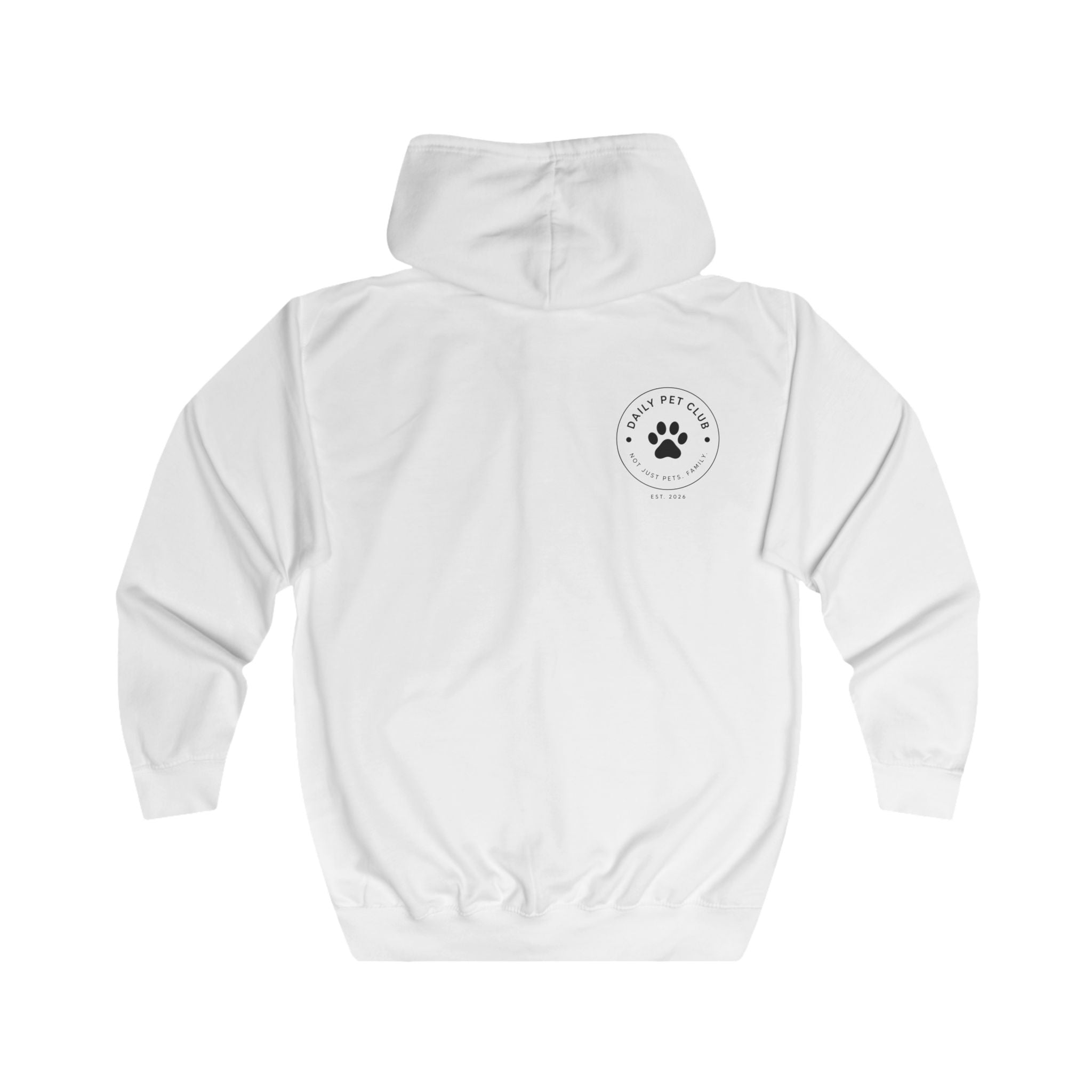Dog Lover Zip Hoodie — “My Happiness Has a Wagging Tail” Full-Zip Hoodie