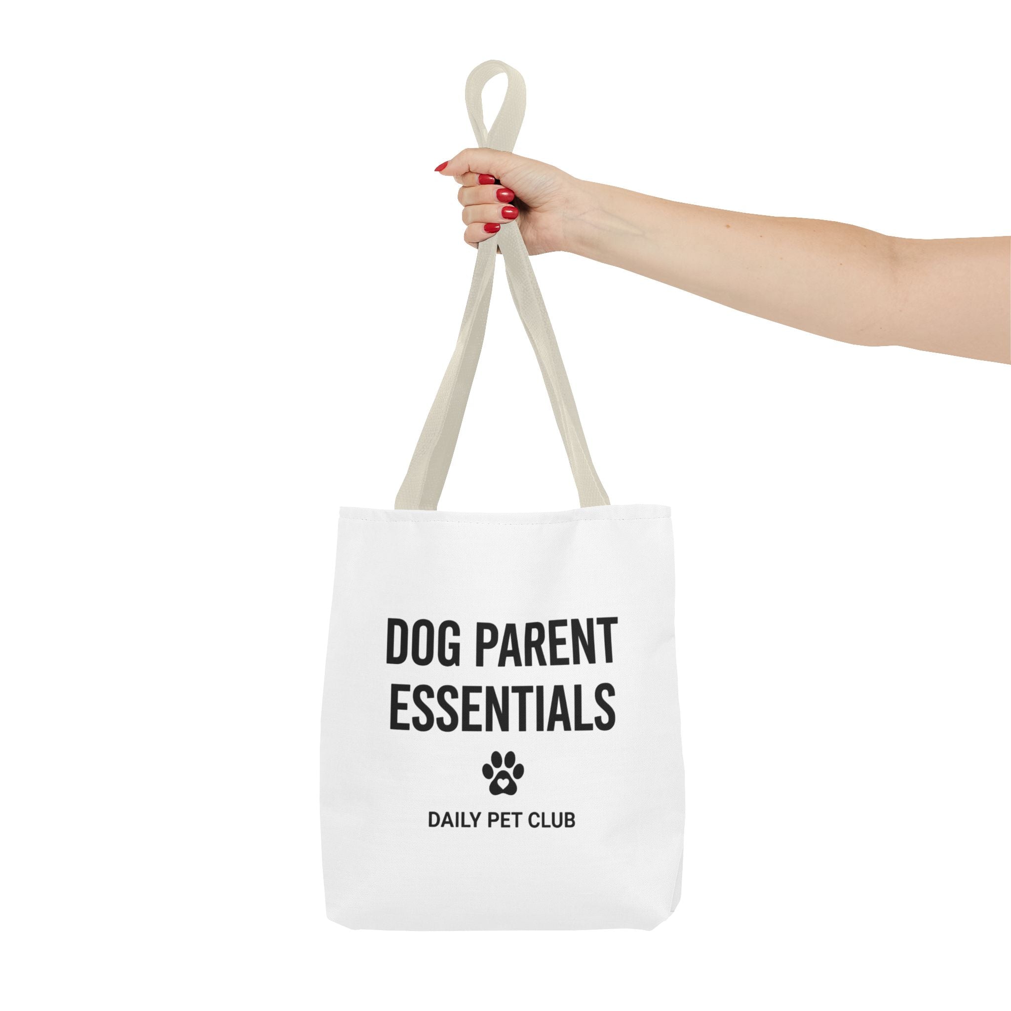 Dog Parent Essentials Tote Bag — Daily Pet Club Paw Print Reusable Shopper