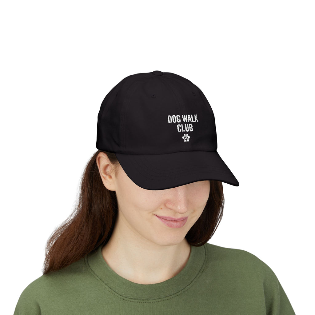 Dad Cap — "Dog Walk Club" Embroidered Paw Hat