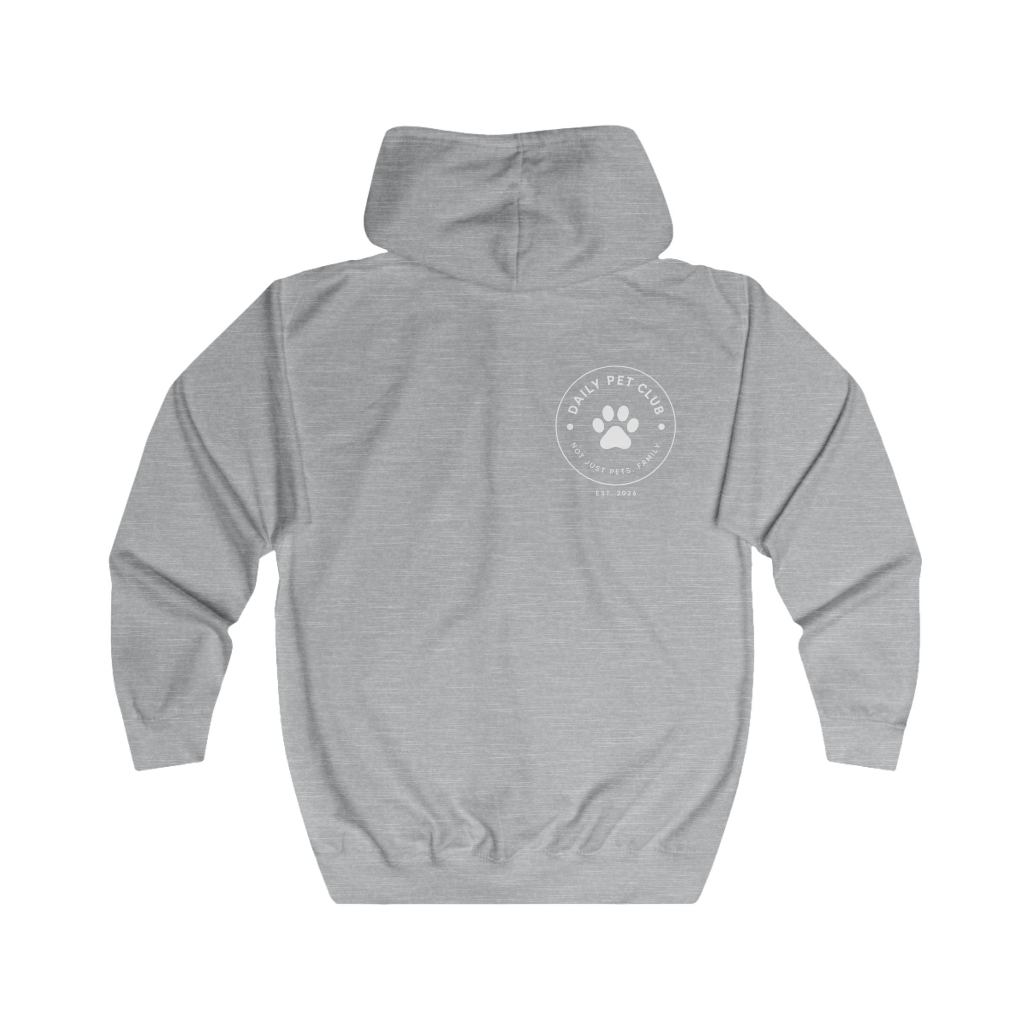 Dog Mom Yellow Zip Hoodie — "Be Anything" Paw Print Full-Zip
