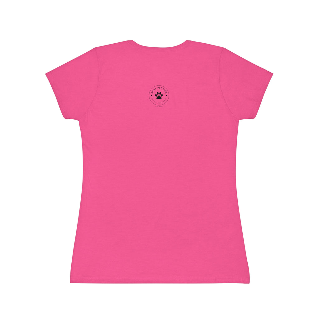 Dog Lover Women's T‑Shirt — "My Happiness Has A Wagging Tail" Pocket Tee
