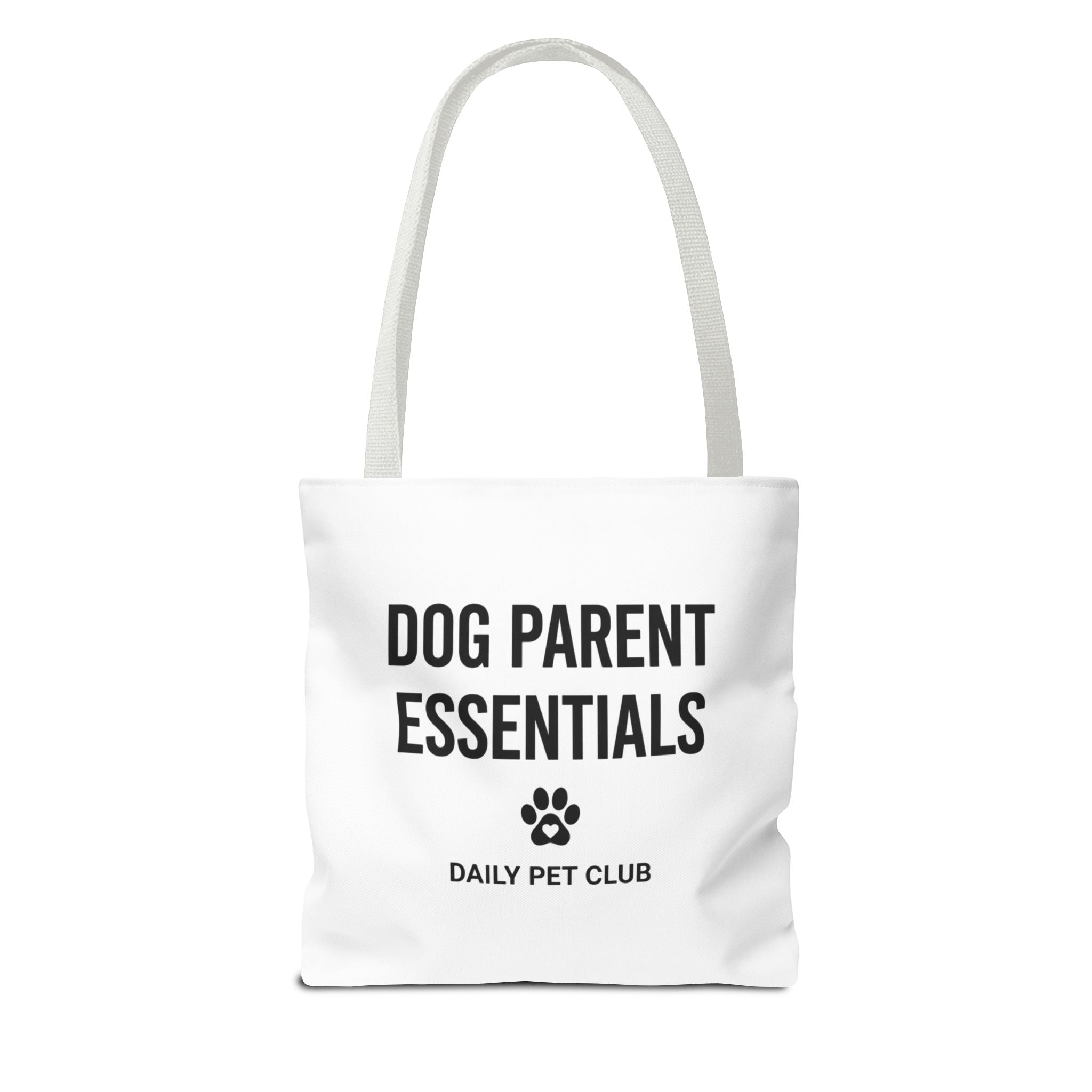 Dog Parent Essentials Tote Bag — Daily Pet Club Paw Print Reusable Shopper