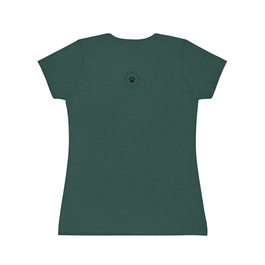 Dog Lover Women's T‑Shirt — "My Happiness Has A Wagging Tail" Pocket Tee
