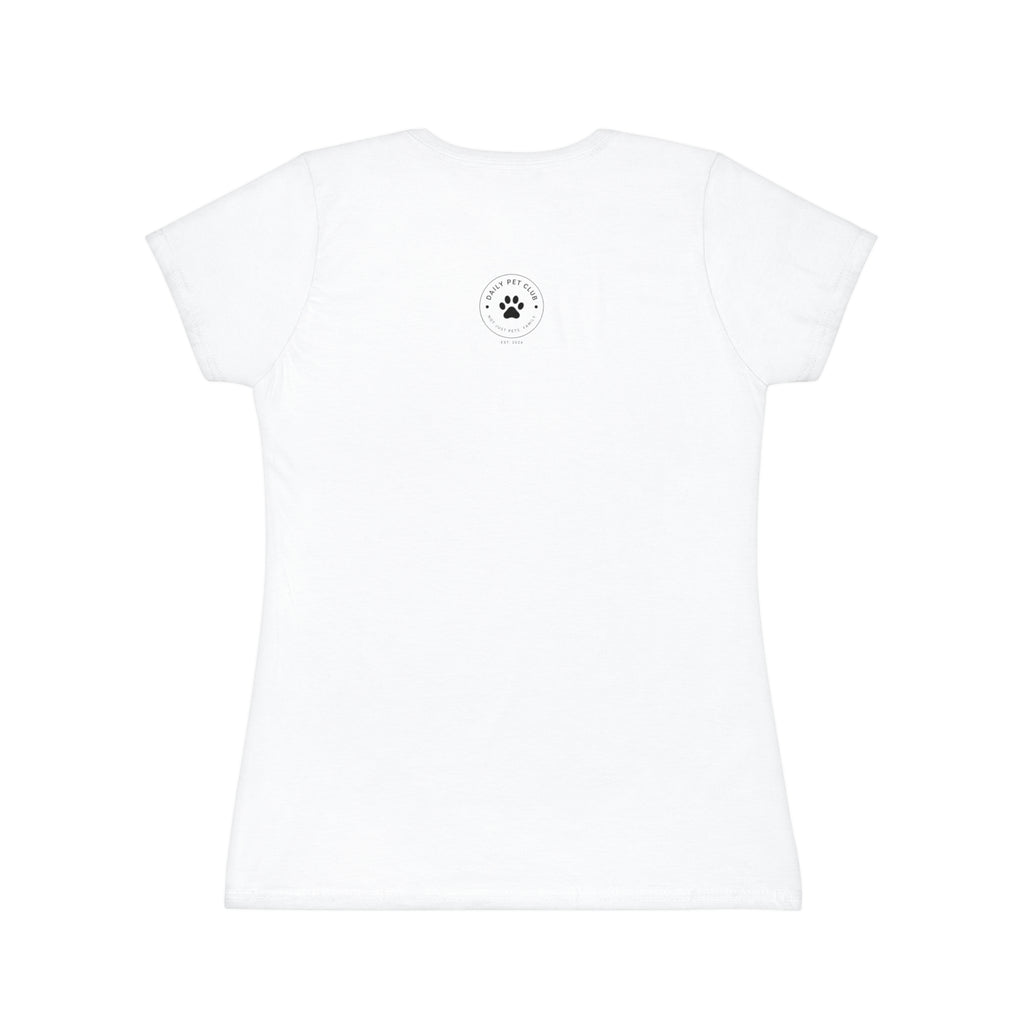 Dog Lover Women's T‑Shirt — "My Happiness Has A Wagging Tail" Pocket Tee