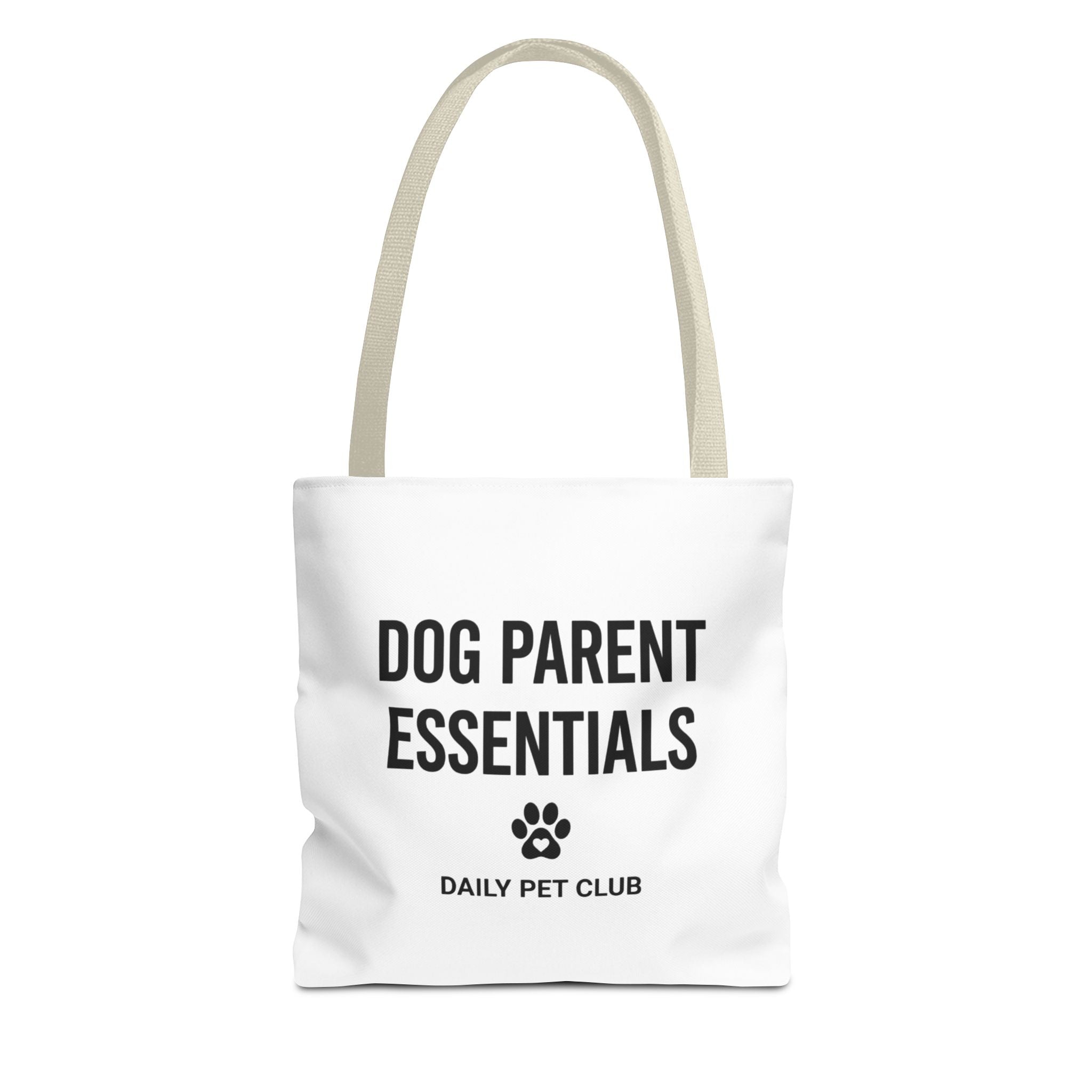 Dog Parent Essentials Tote Bag — Daily Pet Club Paw Print Reusable Shopper