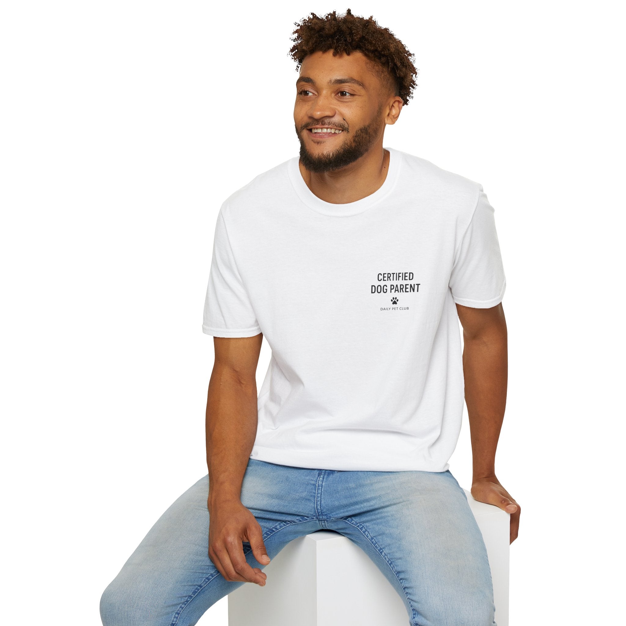 T-Shirt — "Certified Dog Parent" Minimalist Dog Lover Tee