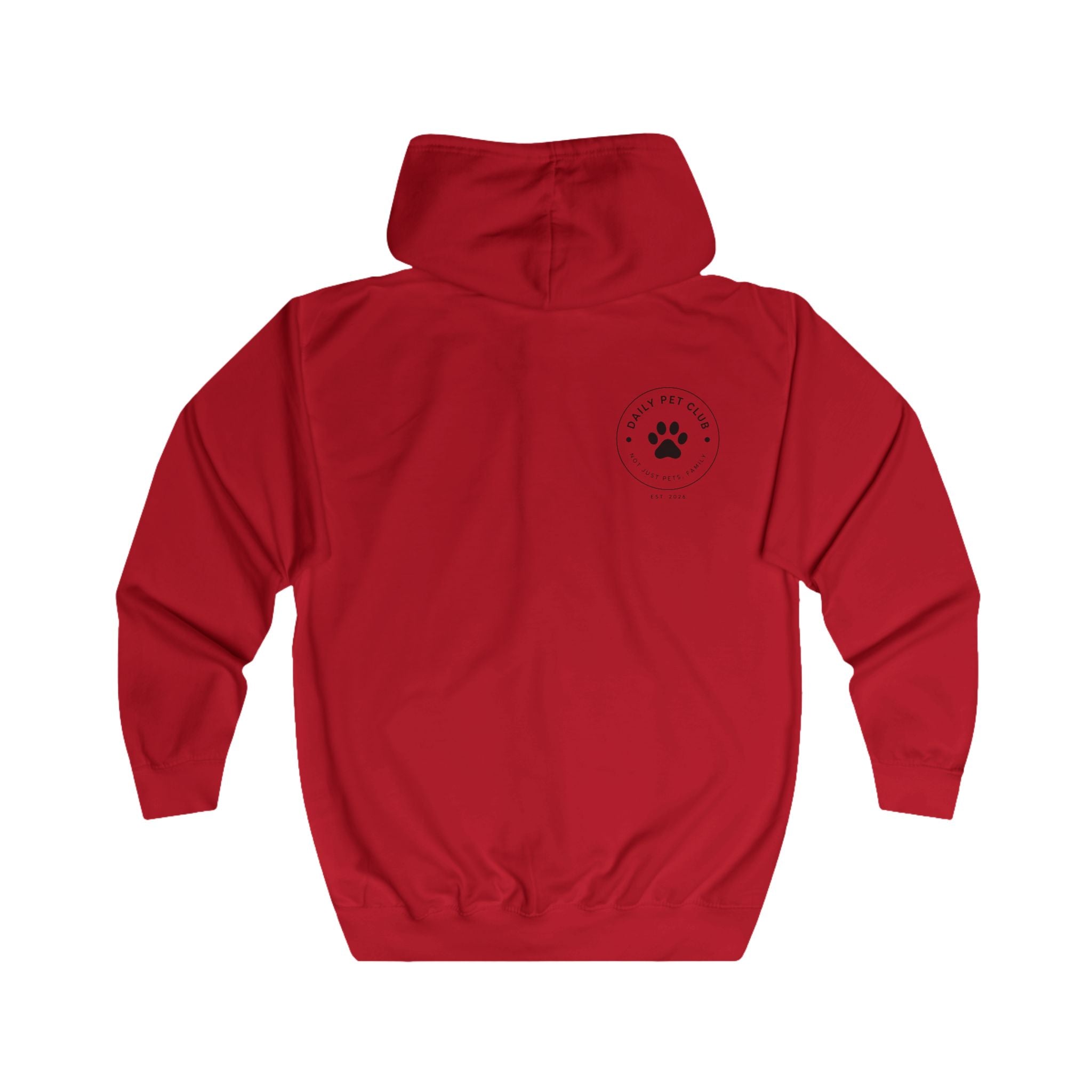 Dog Lover Zip Hoodie — “My Happiness Has a Wagging Tail” Full-Zip Hoodie