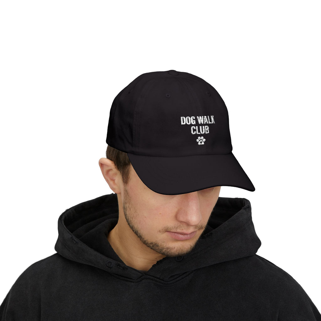 Dad Cap — "Dog Walk Club" Embroidered Paw Hat