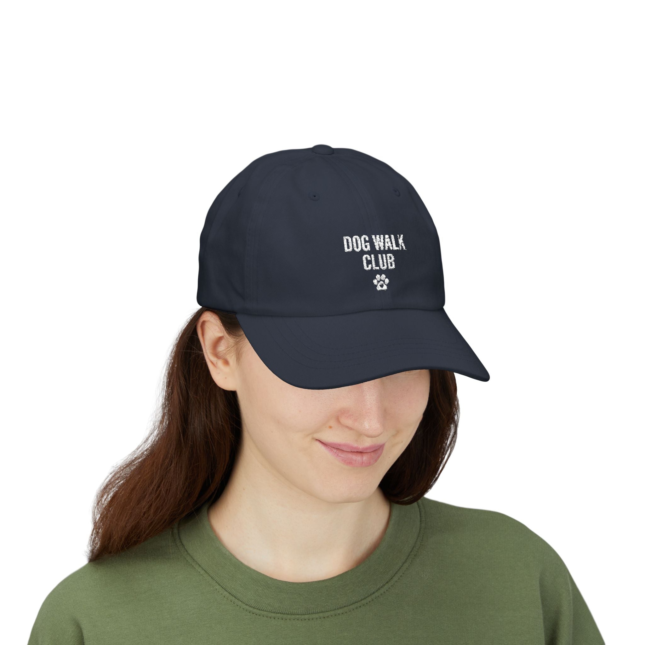 Dad Cap — "Dog Walk Club" Embroidered Paw Hat