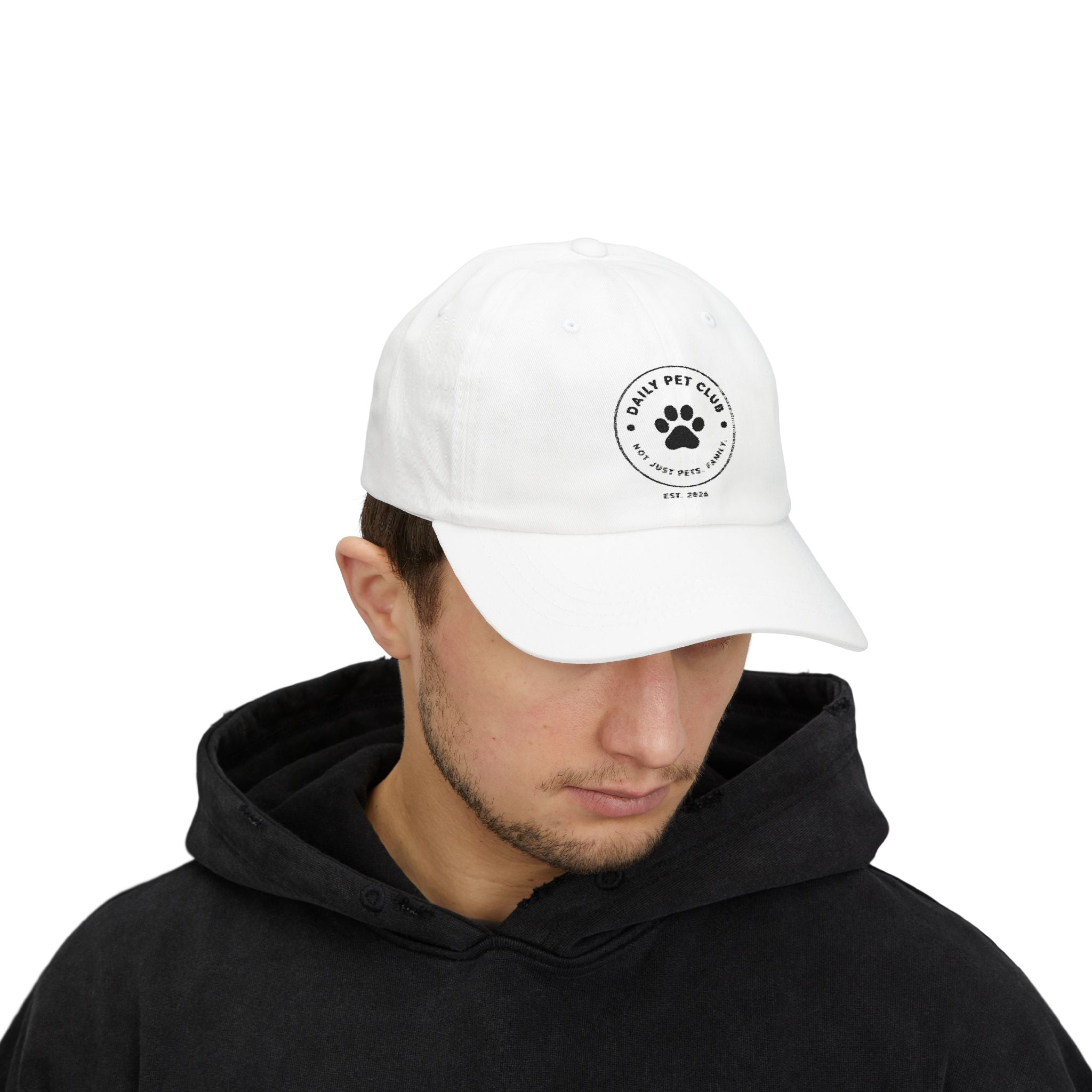 Dad Cap - "Daily Pet Club" Paw Logo Baseball Hat