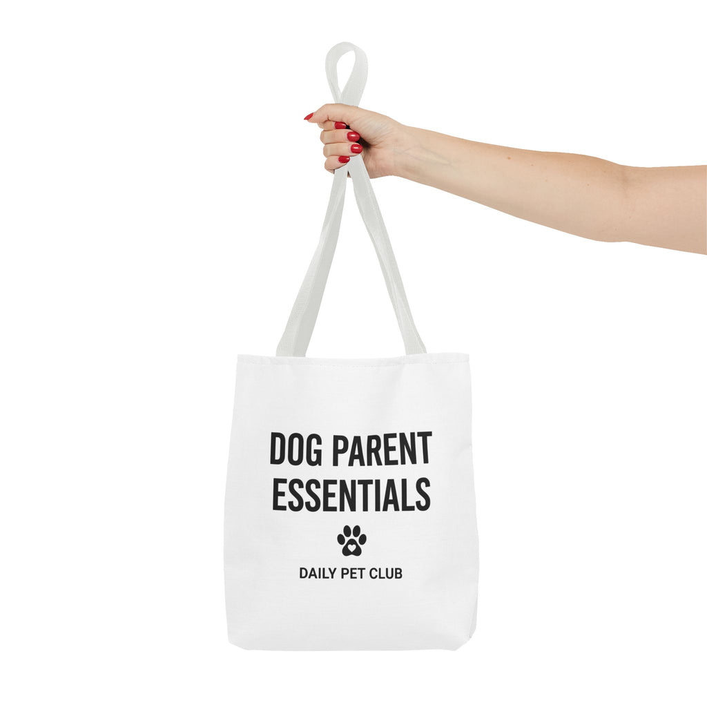 Dog Parent Essentials Tote Bag — Daily Pet Club Paw Print Reusable Shopper