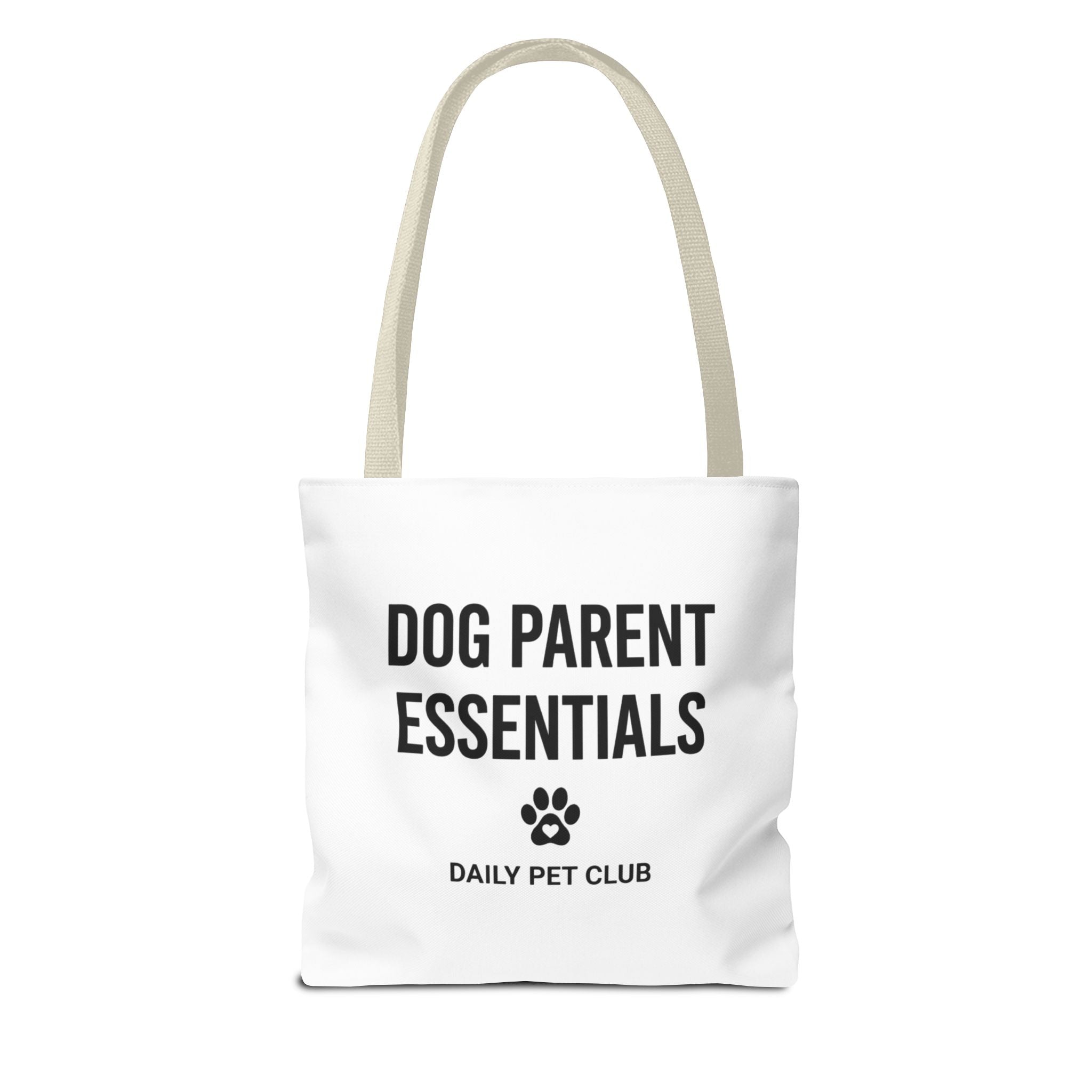Dog Parent Essentials Tote Bag — Daily Pet Club Paw Print Reusable Shopper