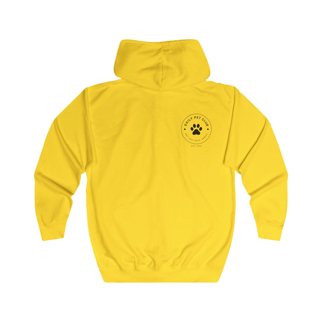 Dog Lover Zip Hoodie — “My Happiness Has a Wagging Tail” Full-Zip Hoodie