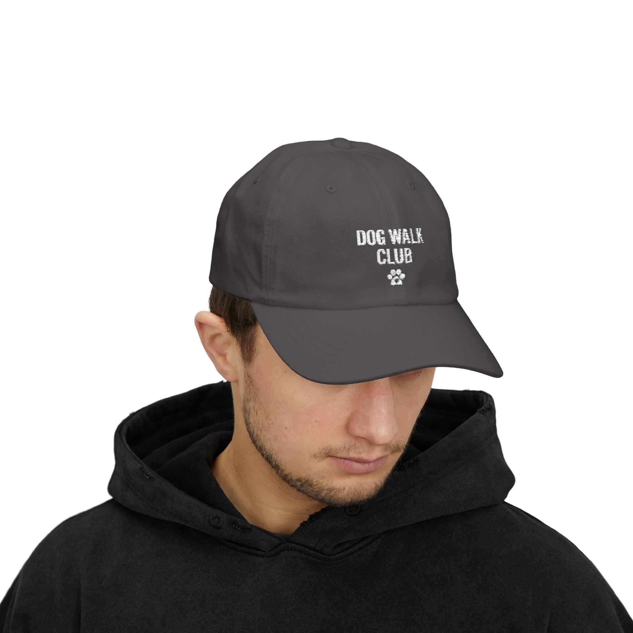 Dad Cap — "Dog Walk Club" Embroidered Paw Hat