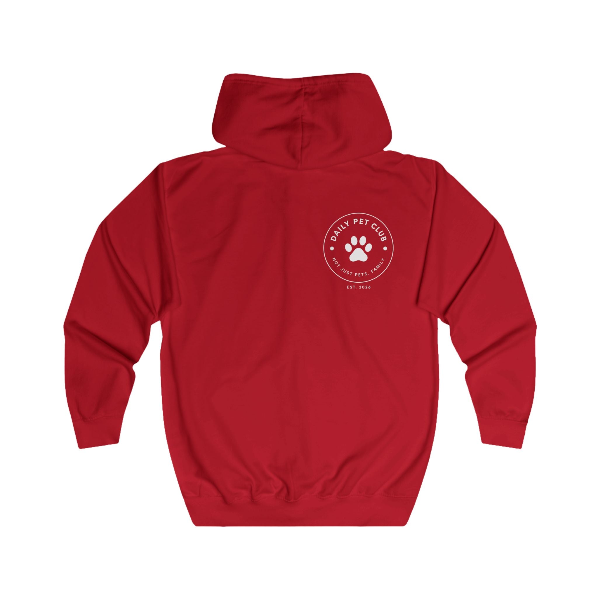 Dog Mom Yellow Zip Hoodie — "Be Anything" Paw Print Full-Zip