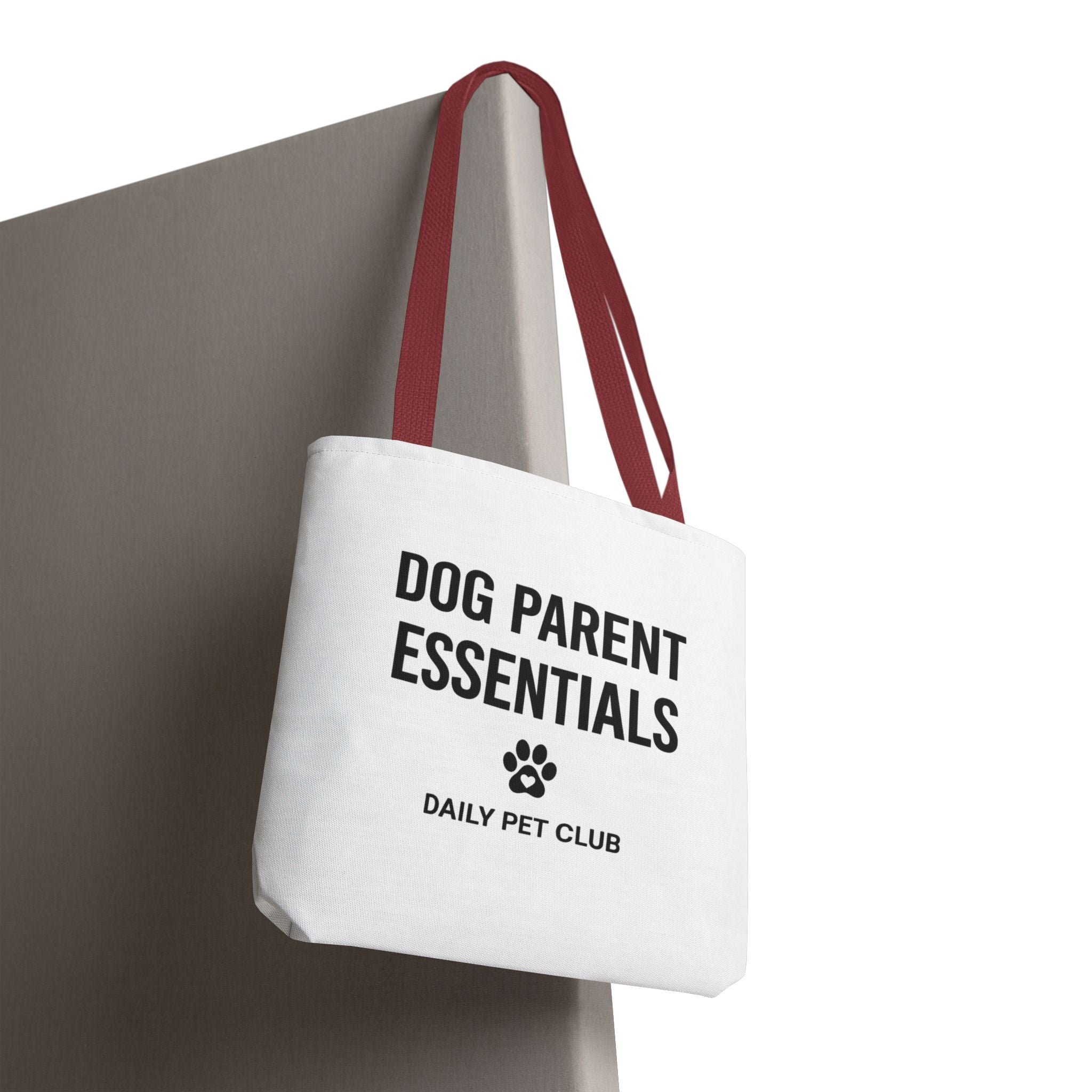 Dog Parent Essentials Tote Bag — Daily Pet Club Paw Print Reusable Shopper