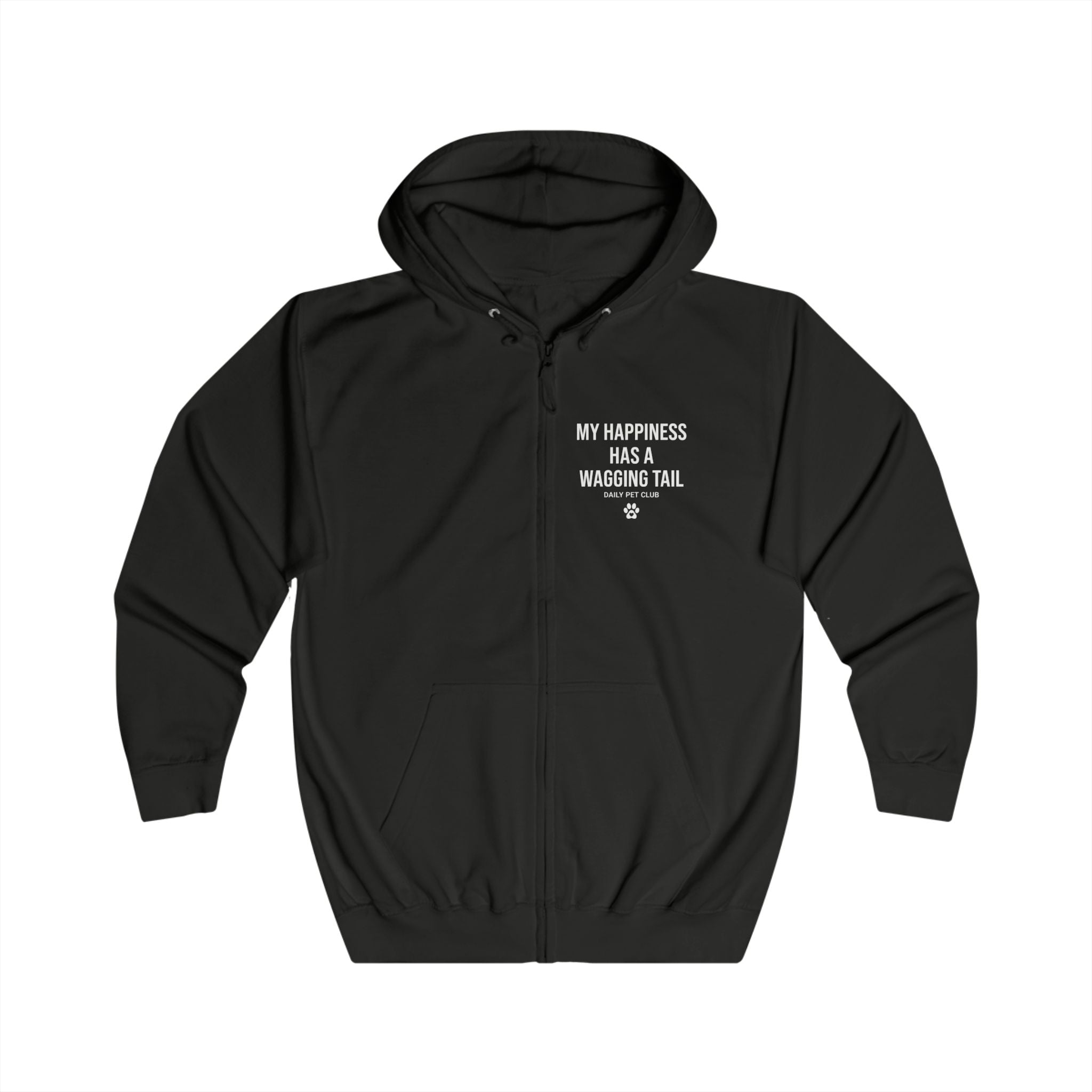 Dog Mom Yellow Zip Hoodie — "Be Anything" Paw Print Full-Zip