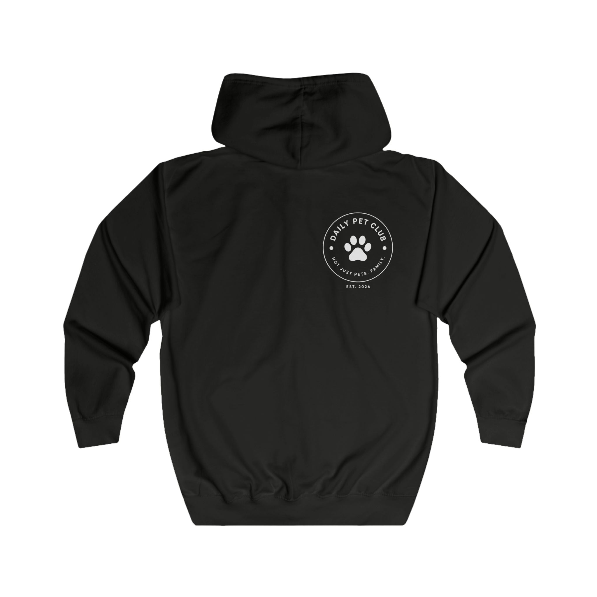 Dog Mom Yellow Zip Hoodie — "Be Anything" Paw Print Full-Zip