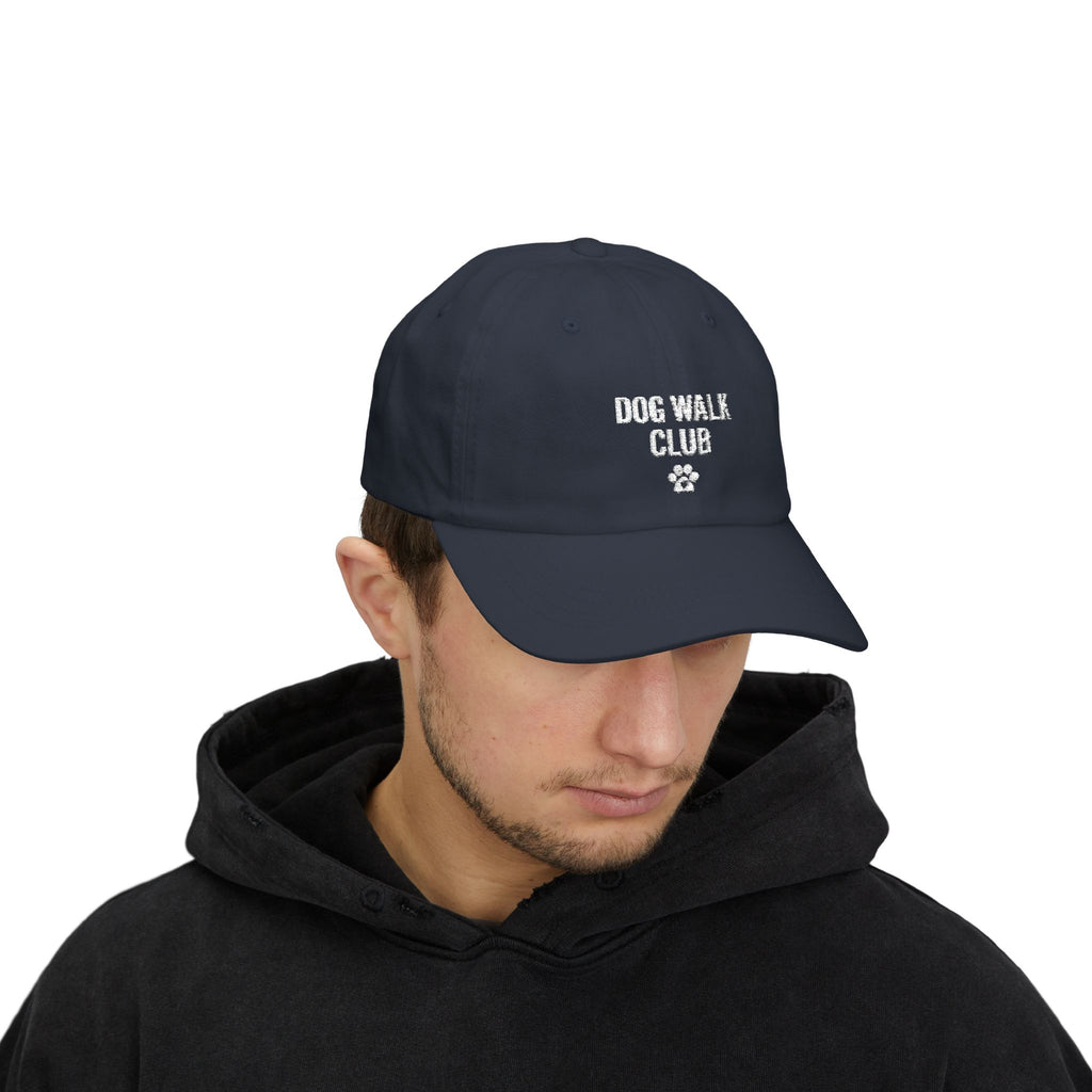 Dad Cap — "Dog Walk Club" Embroidered Paw Hat
