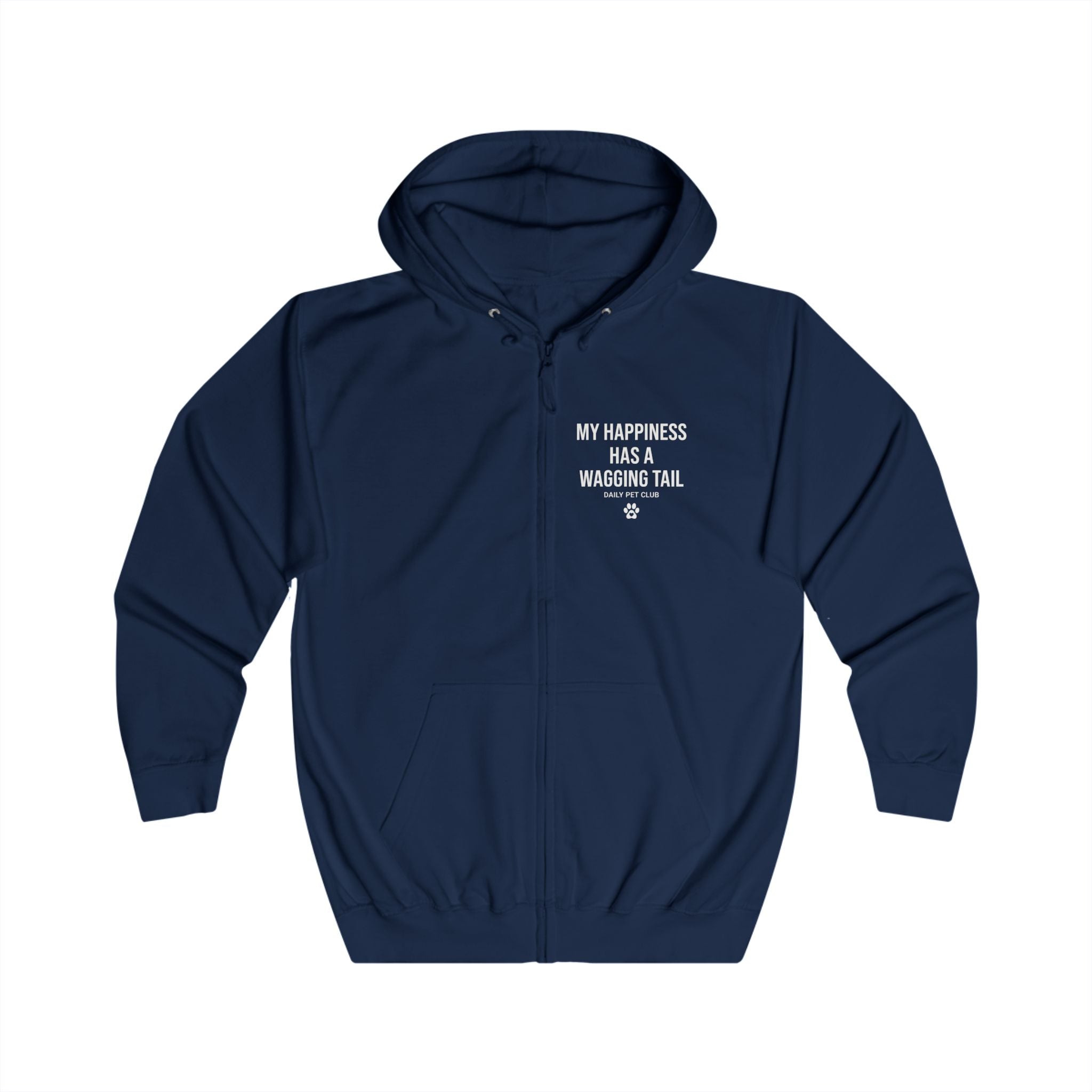 Dog Mom Yellow Zip Hoodie — "Be Anything" Paw Print Full-Zip